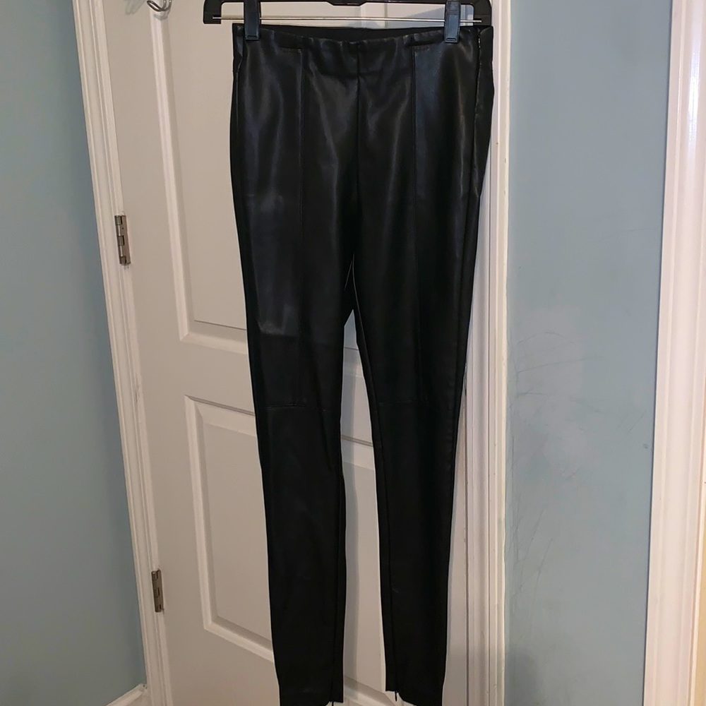 Forever 21 leather look leggings